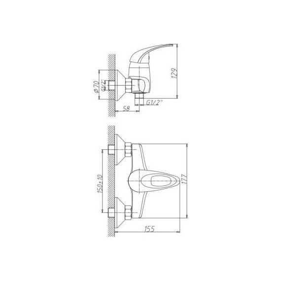Смеситель для душа Haiba HB2003 фото 2