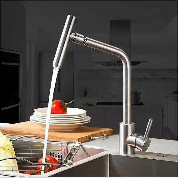 Смеситель для кухни с поворотным аэратором Haiba HB73304-1 фото 2