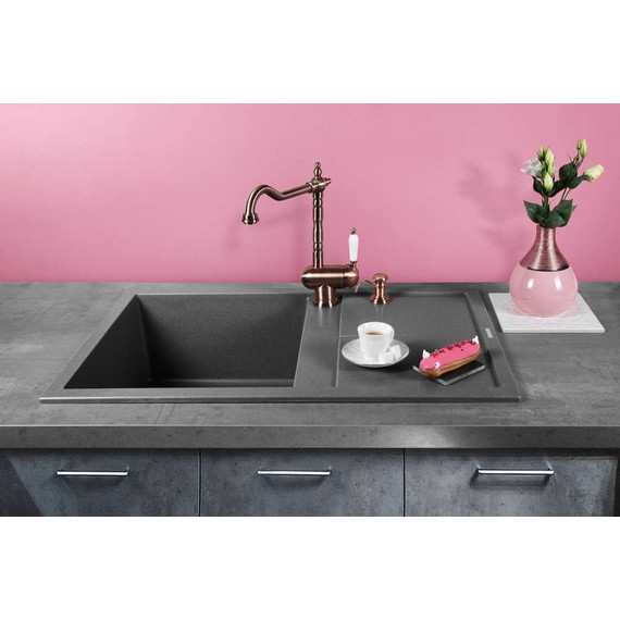 Кухонная мойка Omoikiri Sumi 79-GR 4993552, leningrad grey, Цвет производителя: Leningrad Grey фото 3