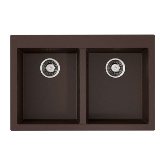 Кухонная мойка Omoikiri Bosen 80-2-DC 4993840, тёмный шоколад, Цвет производителя: тёмный шоколад фото 