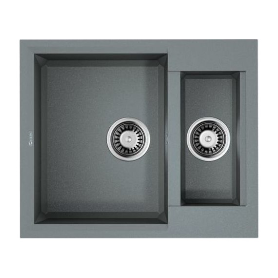 Кухонная мойка Omoikiri Sakaime 60-2-GR 4993554, leningrad grey, Цвет производителя: Leningrad Grey фото 