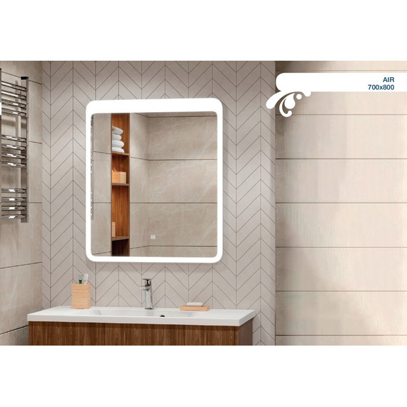 Зеркало Mirsant Air 70 см - 2 Зеркало Mirsant Air 70 см фото 2