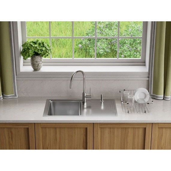 Мойка кухонная Omoikiri Mizu 78-IN (4973730) 0,9 мм, Цвет производителя: нержавеющая сталь - 4 Мойка кухонная Omoikiri Mizu 78-IN (4973730) 0,9 мм, Цвет производителя: нержавеющая сталь фото 4