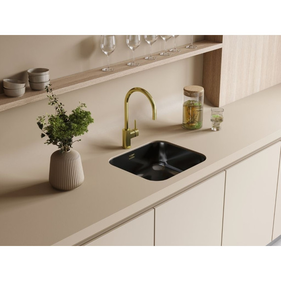 Мойка кухонная Omoikiri Omi 49-U/I-GM (4993073) 0,8 мм, вороненая сталь, Цвет производителя: вороненая сталь фото 3