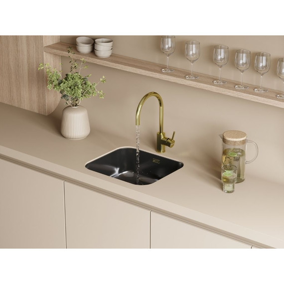 Мойка кухонная Omoikiri Omi 49-U/I-GM (4993073) 0,8 мм, вороненая сталь, Цвет производителя: вороненая сталь фото 4