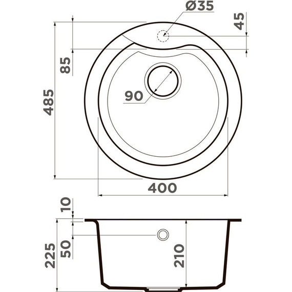Кухонная мойка Omoikiri Yasugata 48R-GR 4993547, leningrad grey, Цвет производителя: Leningrad Grey фото 2