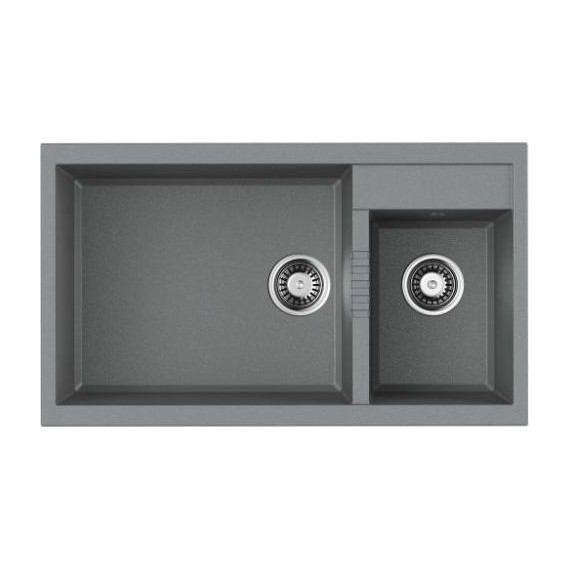 Кухонная мойка Omoikiri Tedori 86-2-LB GR 4993573, leningrad grey, Цвет производителя: Leningrad Grey фото 