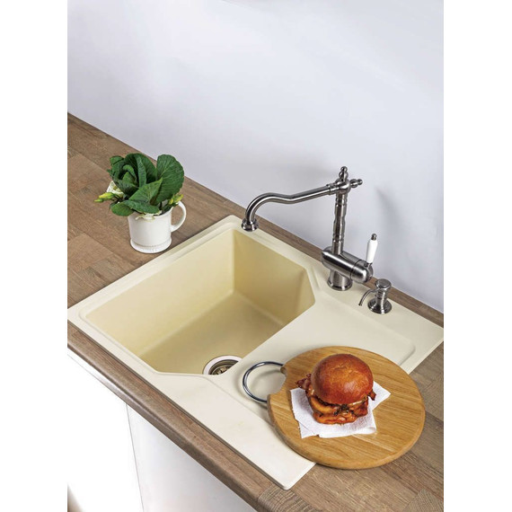 Смеситель для кухни Omoikiri Kyoto-SI 4994297, античное серебро фото 2