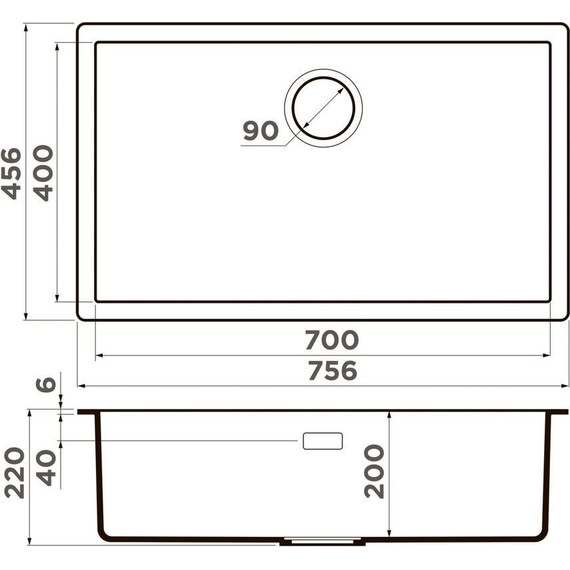 Кухонная мойка Omoikiri Yamakawa 75-U/I-GB 4993779, графит, Цвет производителя: графит - 5 Кухонная мойка Omoikiri Yamakawa 75-U/I-GB 4993779, графит, Цвет производителя: графит фото 5