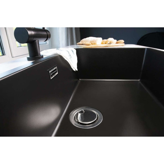 Кухонная мойка Omoikiri Yamakawa 75-U/I-GB 4993779, графит, Цвет производителя: графит - 3 Кухонная мойка Omoikiri Yamakawa 75-U/I-GB 4993779, графит, Цвет производителя: графит фото 3