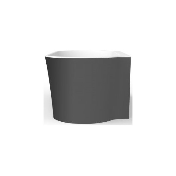 Ванна акриловая BelBagno BB409-1700-800-W/NM 170х80 см, чёрный/белый фото 3