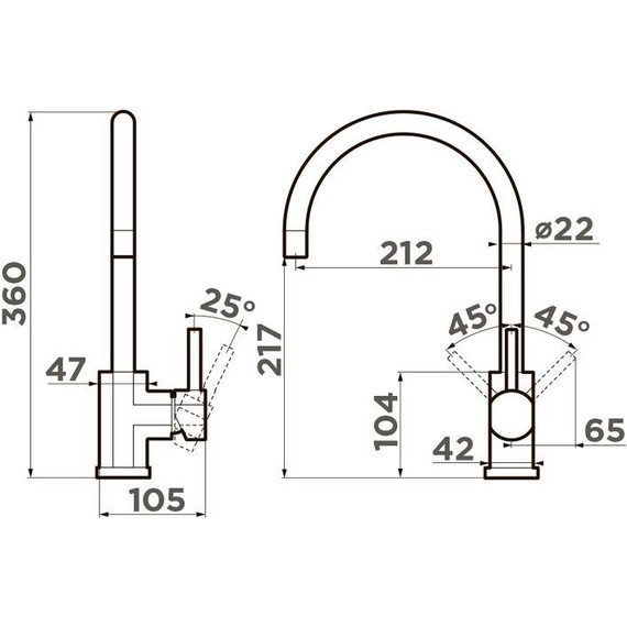 Смеситель для кухни Omoikiri Wakayama-GM 4994291, светлое золото фото 5