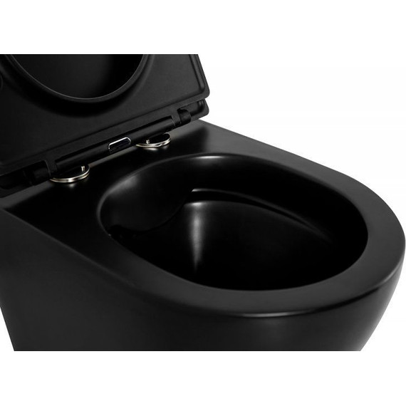 Сиденье с крышкой для унитаза BelBagno Colorato микролифт BB062SC-MB, чёрный матовый - 3 Сиденье с крышкой для унитаза BelBagno Colorato микролифт BB062SC-MB, чёрный матовый фото 3