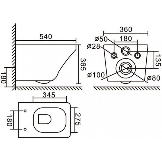 Унитаз подвесной безободковый BelBagno Sela BB3201CHR-MB, чёрный матовый, Цвет производителя: чёрный матовый - 8 Унитаз подвесной безободковый BelBagno Sela BB3201CHR-MB, чёрный матовый, Цвет производителя: чёрный матовый фото 8