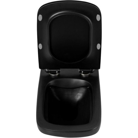 Сиденье с крышкой для унитаза BelBagno Sela микролифт BB3201SC-MB, чёрный матовый - 3 Сиденье с крышкой для унитаза BelBagno Sela микролифт BB3201SC-MB, чёрный матовый фото 3