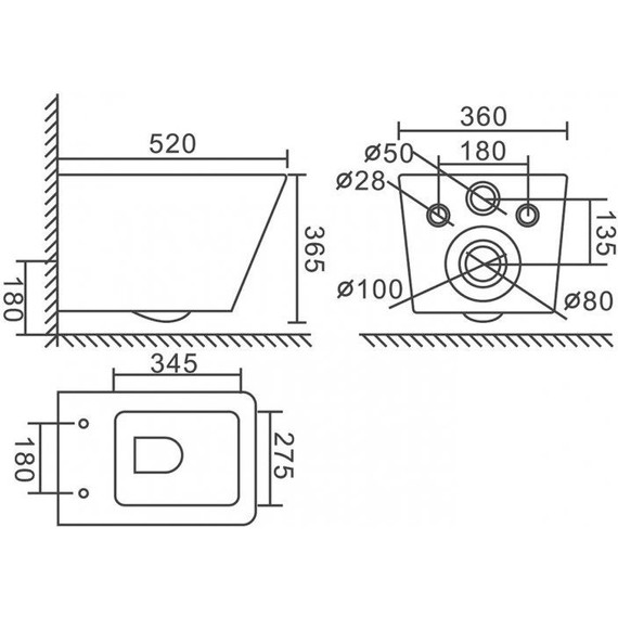 Унитаз подвесной безободковый BelBagno Ardente-C BB3202CHR-MB, чёрный матовый, Цвет производителя: чёрный матовый фото 10