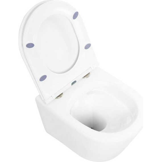 Унитаз подвесной безободковый BelBagno Tre BB8001CHR/SC с крышкой микролифт - 8 Унитаз подвесной безободковый BelBagno Tre BB8001CHR/SC с крышкой микролифт фото 8