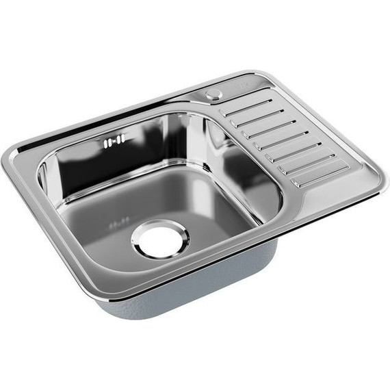 Кухонная мойка Iddis Basic BAS65PLi77 0,6 мм, сталь R - 2 Кухонная мойка Iddis Basic BAS65PLi77 0,6 мм, сталь R фото 2