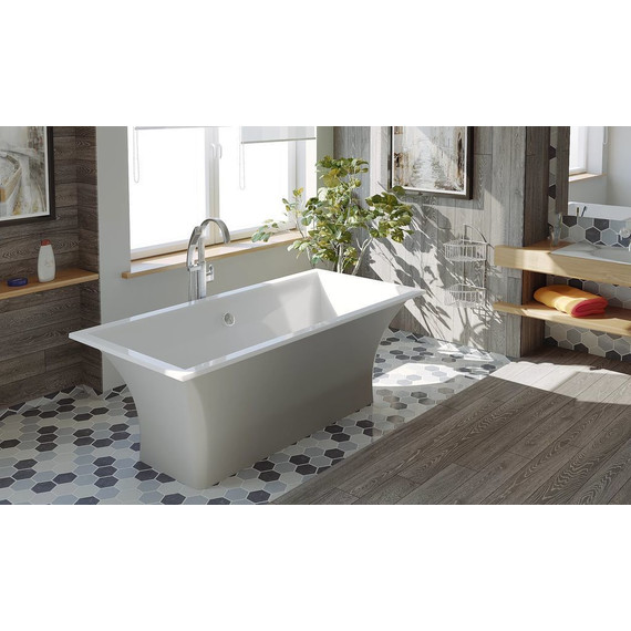 Ванна каменная Bas Мадрид 170x80 см, серый фото 4