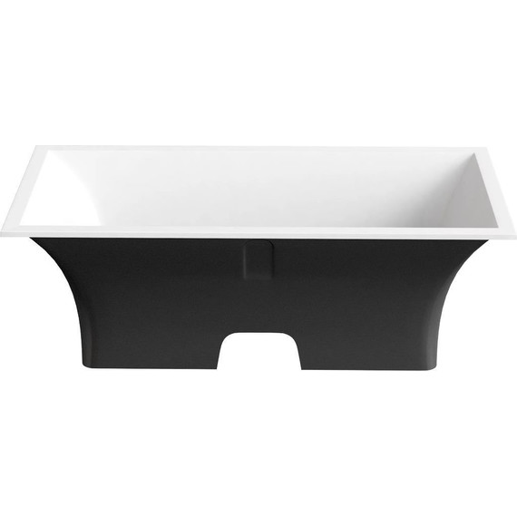 Ванна каменная Bas Мадрид 170x80 см, чёрный фото 2
