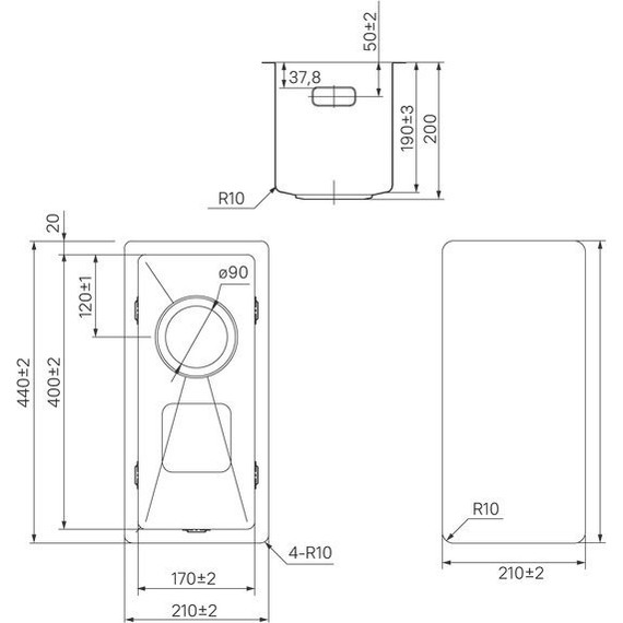 Кухонная мойка Iddis Edifice EDI21S0i77 1 мм, сатин фото 4