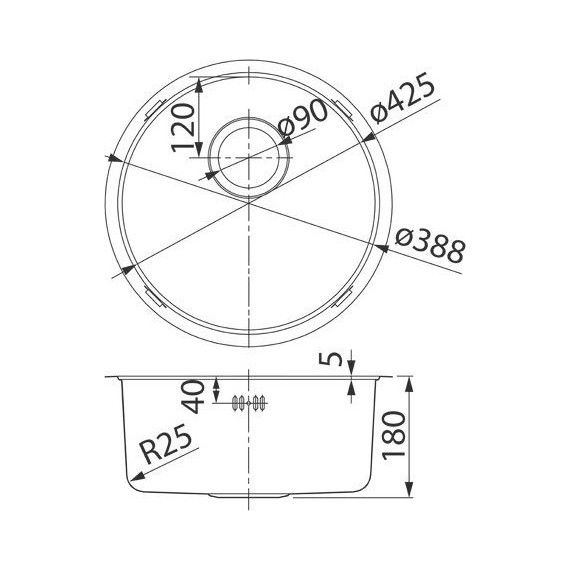 Кухонная мойка Iddis Edifice EDI42G0i77 0,8 мм, графитовый фото 4