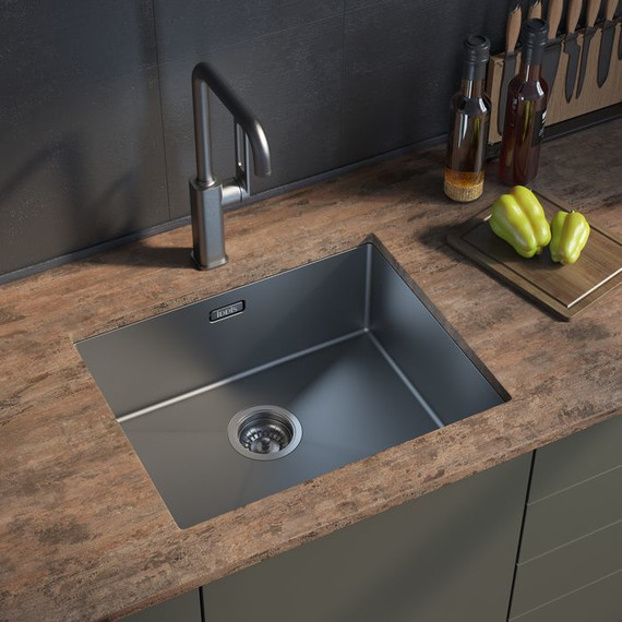 Кухонная мойка Iddis Edifice EDI54G0i77 1 мм, графитовый фото 3