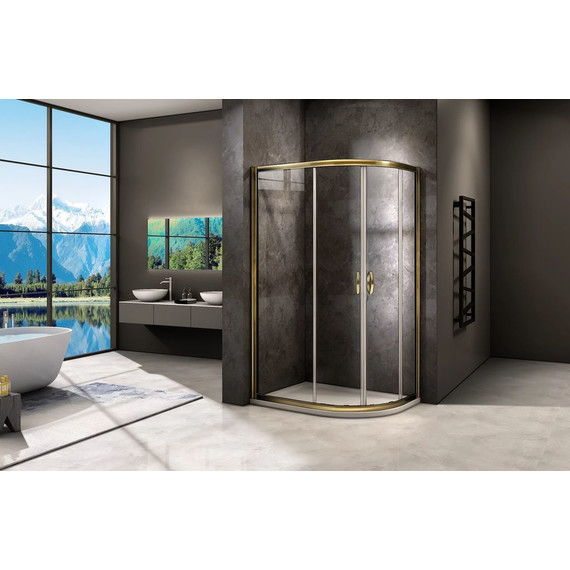 Душевое ограждение Bas Jazz R-120-B-BR 120x80 см, бронза/тонированное - 3 Душевое ограждение Bas Jazz R-120-B-BR 120x80 см, бронза/тонированное фото 3