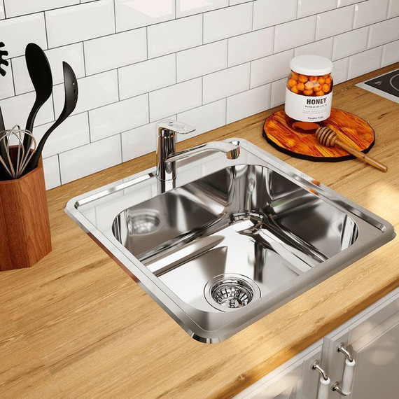 Кухонная мойка Iddis Strit STR48P0i77 0,8 мм, сталь - 2 Кухонная мойка Iddis Strit STR48P0i77 0,8 мм, сталь фото 2