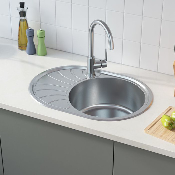 Кухонная мойка Iddis Suno SUN65SRi77 0,8 мм, сталь L - 2 Кухонная мойка Iddis Suno SUN65SRi77 0,8 мм, сталь L фото 2