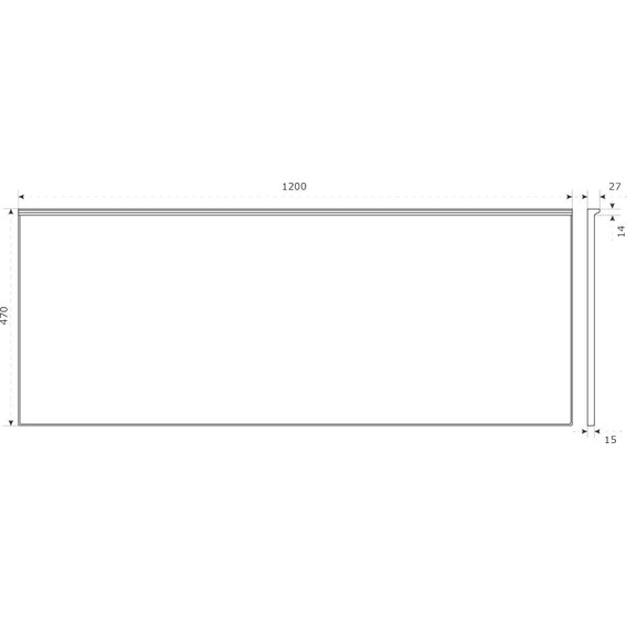 Столешница Bas 120 см, белый матовый фото 6
