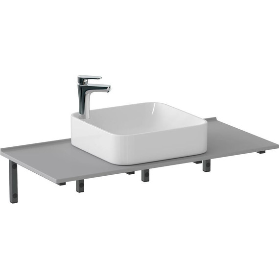 Столешница Bas 80 см, серый матовый фото 5