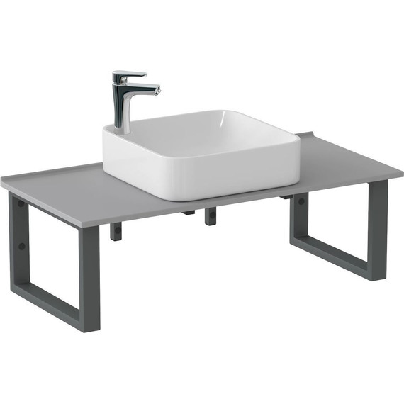 Столешница Bas 80 см, серый матовый фото 6