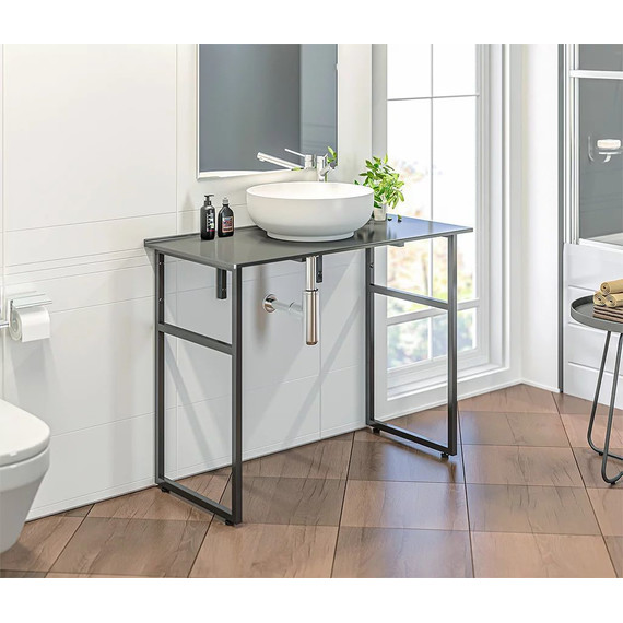 Столешница Bas 80 см, серый матовый фото 7