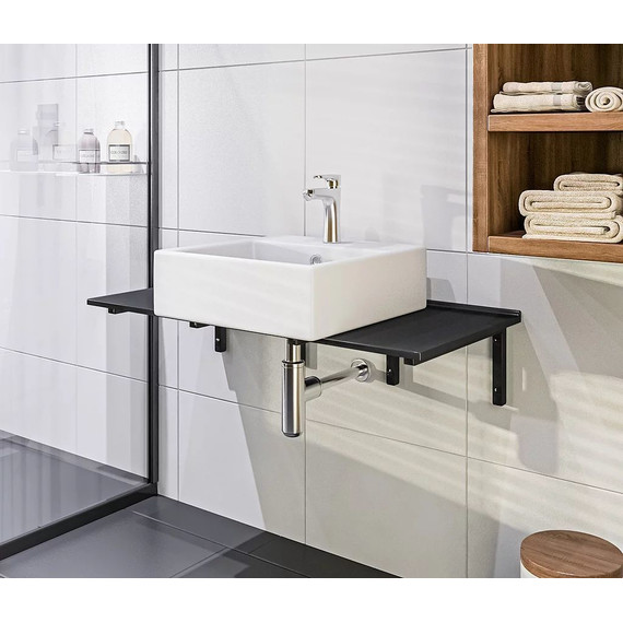 Столешница Bas 100 см, чёрный глянцевый фото 5