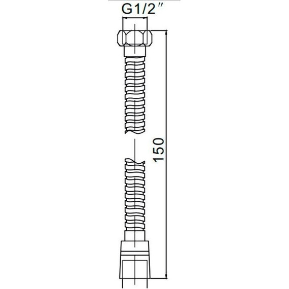 Душевой шланг Gerhans K40204 (1.5 м) фото 2
