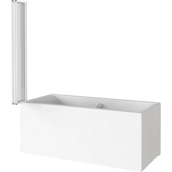 Шторка для ванны Bas Screen GR4-100-G-WE 1000х1400 мм, хром/матовое фото 2