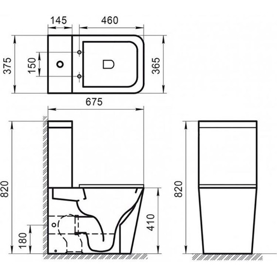 Унитаз-компакт безободковый BelBagno Ardente-R BB02093CPR фото 8