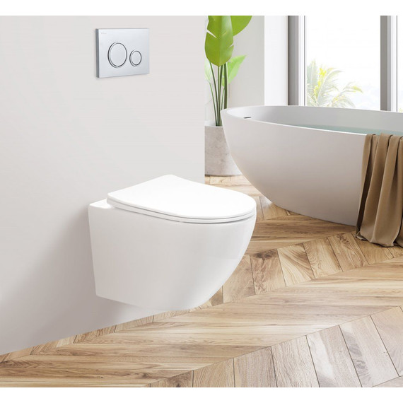 Унитаз подвесной безободковый BelBagno Sfera-R BB046CHR - 5 Унитаз подвесной безободковый BelBagno Sfera-R BB046CHR фото 5