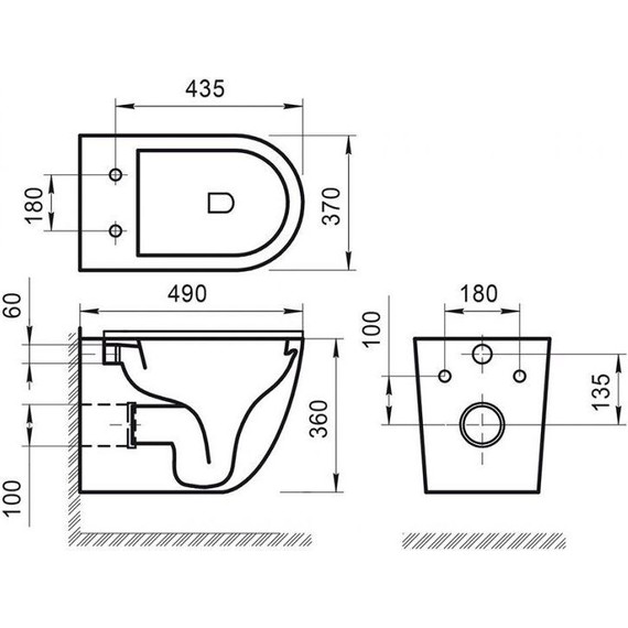 Унитаз подвесной безободковый BelBagno Sfera-R BB046CHR - 6 Унитаз подвесной безободковый BelBagno Sfera-R BB046CHR фото 6