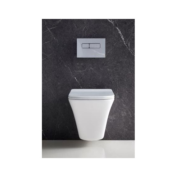 Унитаз подвесной безободковый BelBagno Marmi BB052CHR - 9 Унитаз подвесной безободковый BelBagno Marmi BB052CHR фото 9