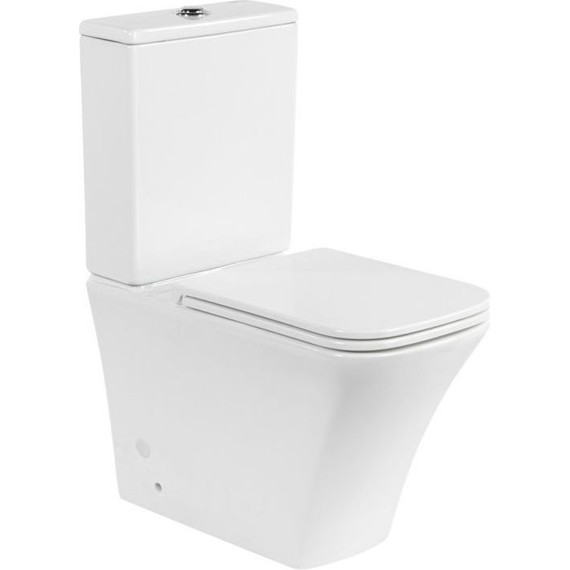 Унитаз-компакт безободковый BelBagno Marmi BB052CPR фото 