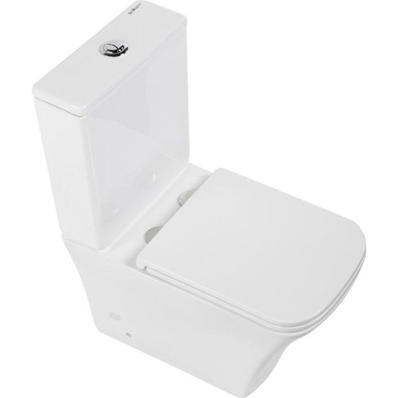 Унитаз-компакт безободковый BelBagno Marmi BB052CPR фото 6