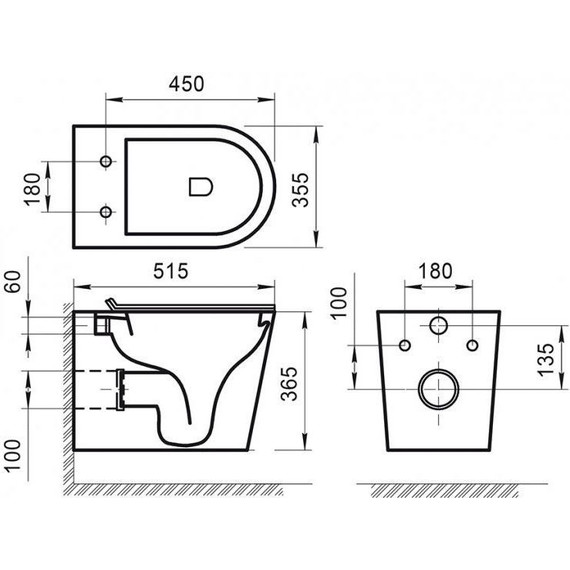 Унитаз подвесной безободковый BelBagno Flay-R BB053CHR - 7 Унитаз подвесной безободковый BelBagno Flay-R BB053CHR фото 7
