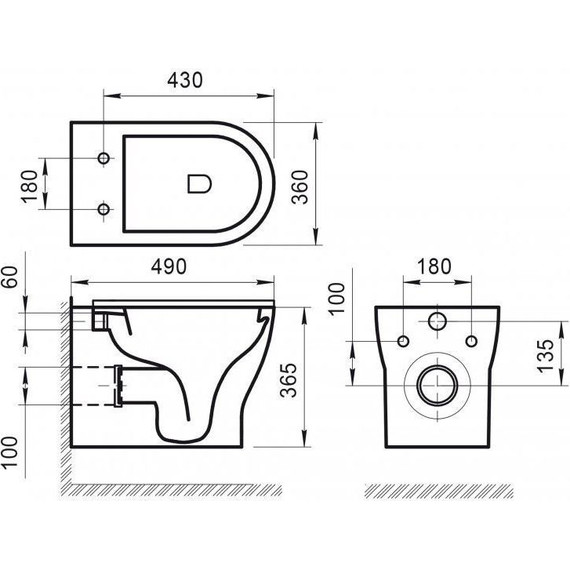 Унитаз подвесной безободковый BelBagno Lucie BB063CHR - 7 Унитаз подвесной безободковый BelBagno Lucie BB063CHR фото 7