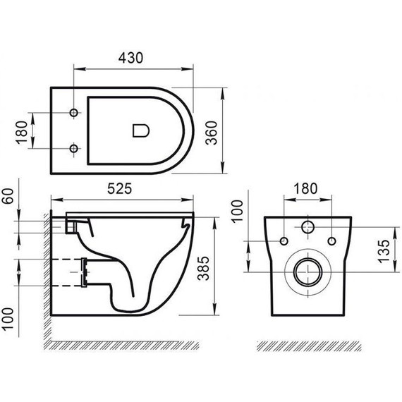 Унитаз подвесной безободковый BelBagno Onda BB066CHR - 7 Унитаз подвесной безободковый BelBagno Onda BB066CHR фото 7