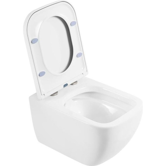 Унитаз подвесной безободковый BelBagno Alpina BB10100CHR с крышкой микролифт BB309SC - 3 Унитаз подвесной безободковый BelBagno Alpina BB10100CHR с крышкой микролифт BB309SC фото 3