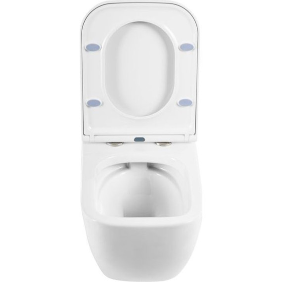 Унитаз подвесной безободковый BelBagno Alpina BB10100CHR с крышкой микролифт BB309SC - 4 Унитаз подвесной безободковый BelBagno Alpina BB10100CHR с крышкой микролифт BB309SC фото 4