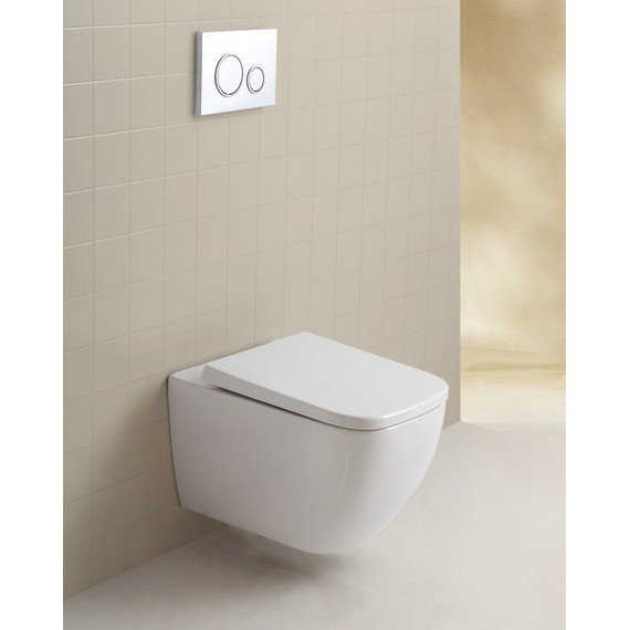 Унитаз подвесной безободковый BelBagno Alpina BB10100CHR с крышкой микролифт BB309SC - 7 Унитаз подвесной безободковый BelBagno Alpina BB10100CHR с крышкой микролифт BB309SC фото 7
