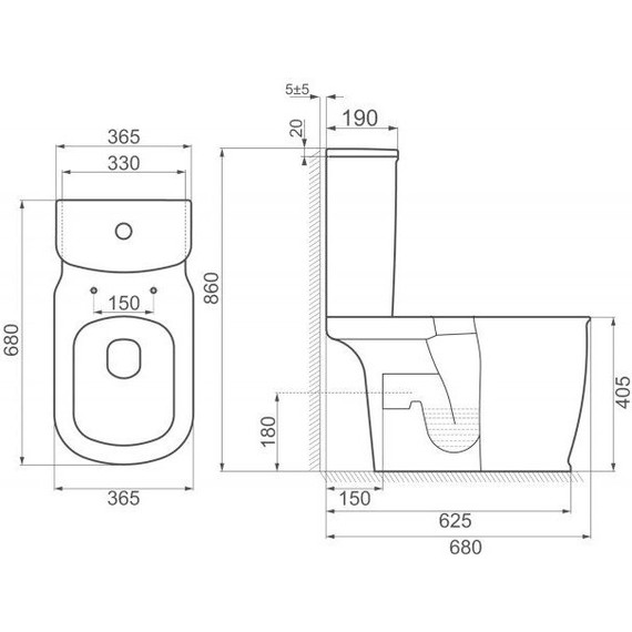 Унитаз-компакт BelBagno Prado BB10150CP фото 7